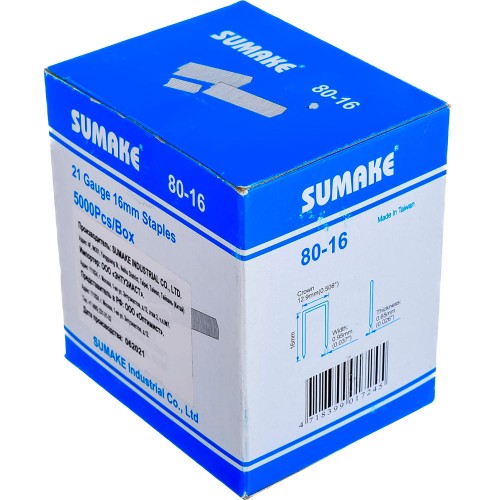 Скобы для пневмостеплера Sumake 80-16 5000шт (30427)
