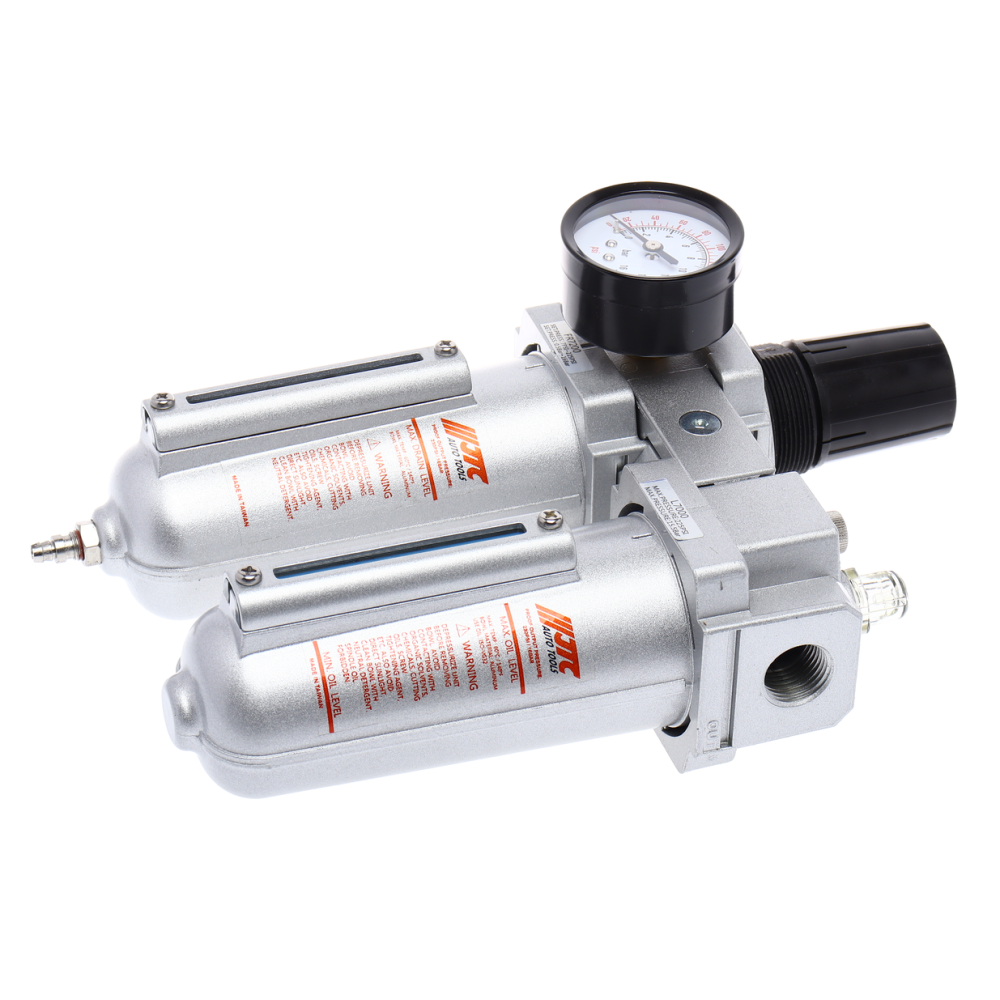 Блок подготовки воздуха (лубрикатор,осушитель) 1/2” металл. переключ. 285PSI 4000л/мин. JTC