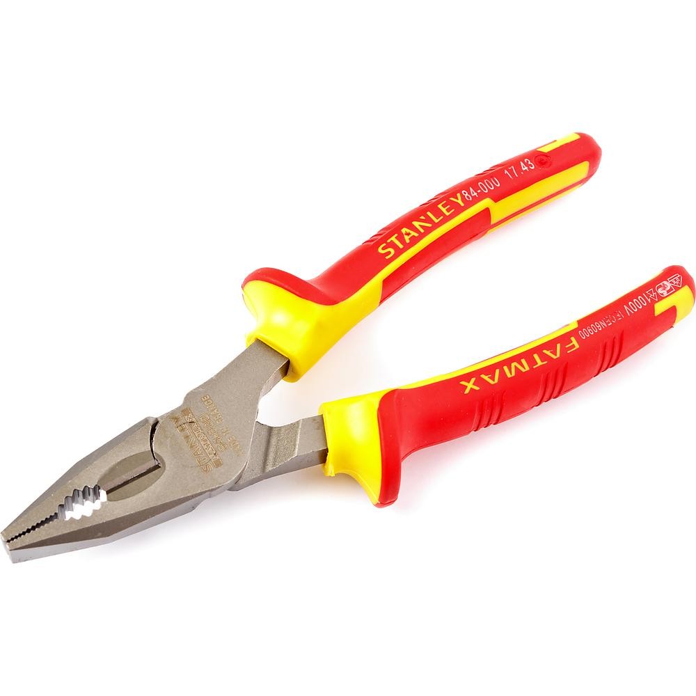 Плоскогубцы комбинированные диэлектрические STANLEY MaxSteel VDE 160мм до 1000В 0-84-000