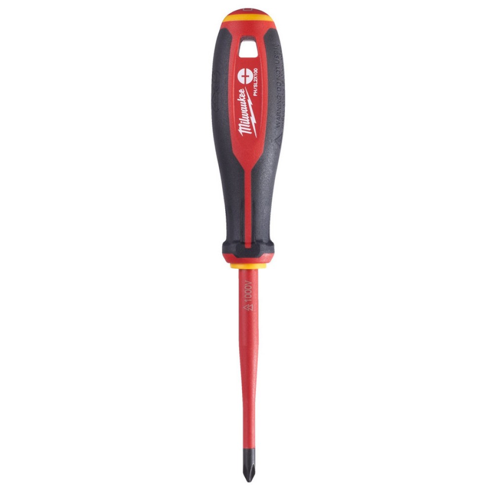 Отвертка диэлектрическая Milwaukee VDE PH/SL2X100мм (734)
