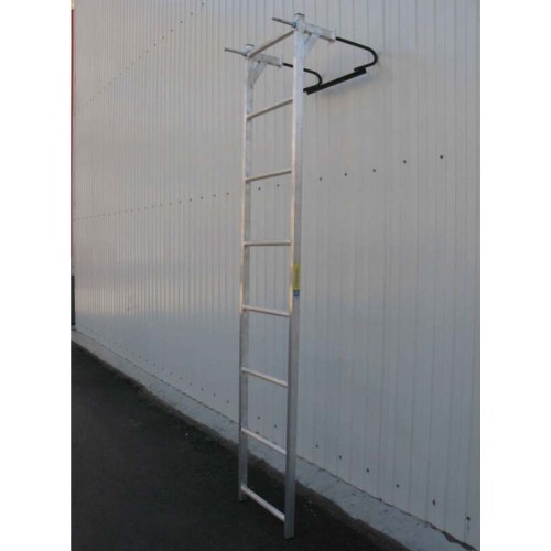 Лестница навесная алюминиевая со стальными кронштейнами MEGAL ЛНАстк - 5,0 (450)