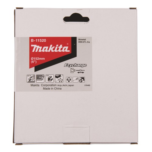 Коронка Makita Ezychange 152мм биметаллическая (B-11520)
