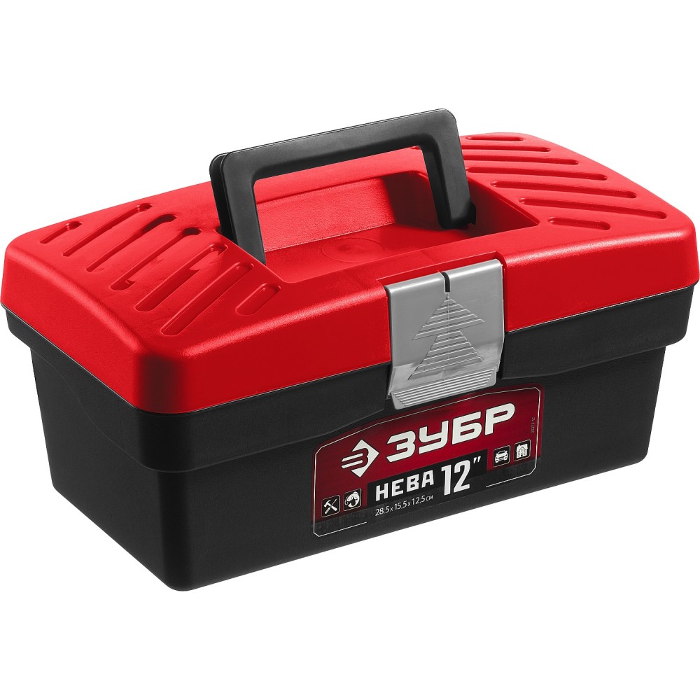 ЗУБР НЕВА-12, 285 х 155 х 125 мм, (12_), пластиковый ящик для инструментов (38323-12)