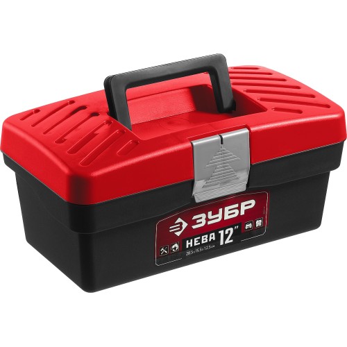 ЗУБР НЕВА-12, 285 х 155 х 125 мм, (12_), пластиковый ящик для инструментов (38323-12)