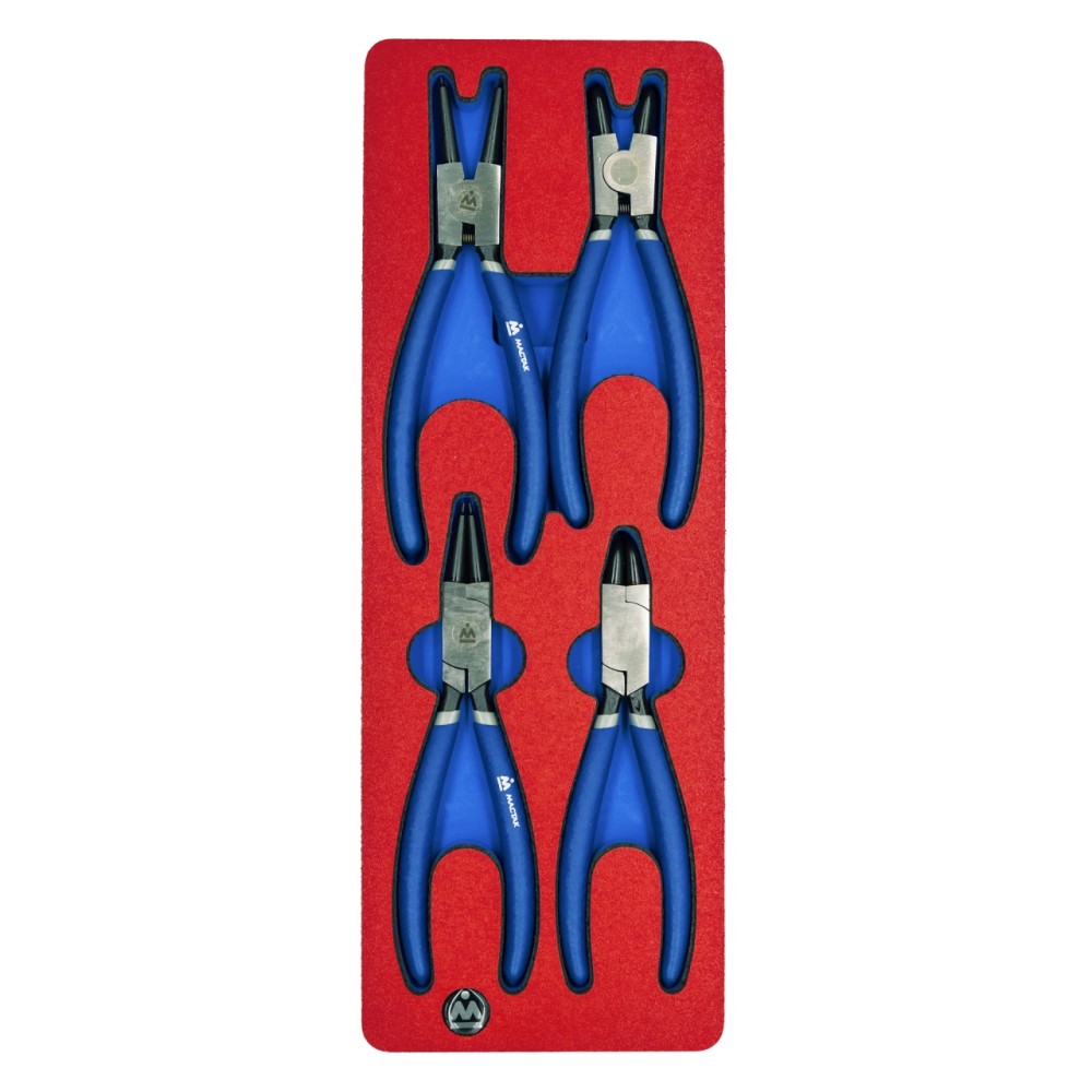 Набор съемников стопорных колец, ложемент, 4 предмета МАСТАК 5-3304