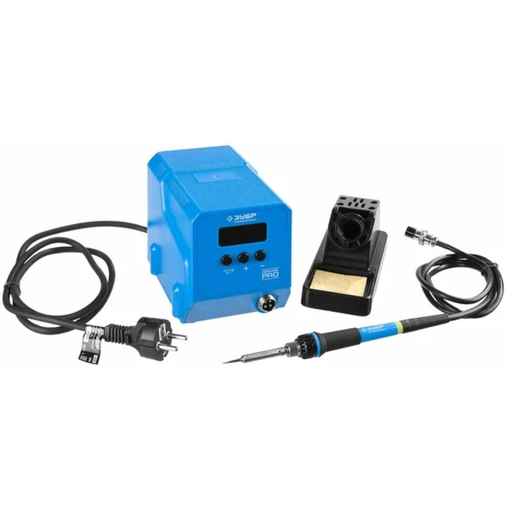 ПСН-60, 60 Вт, 50 - 480°C, керамический нагреватель, низкотемпературная паяльная станция цифровая, Профессионал (55336)