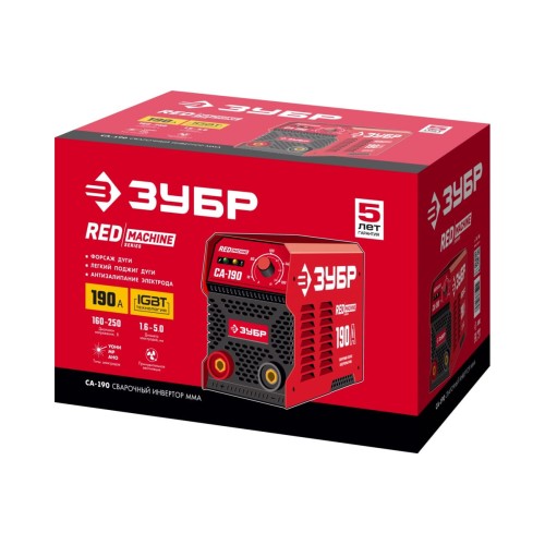 Аппарат сварочный инверторный ЗУБР СА-190