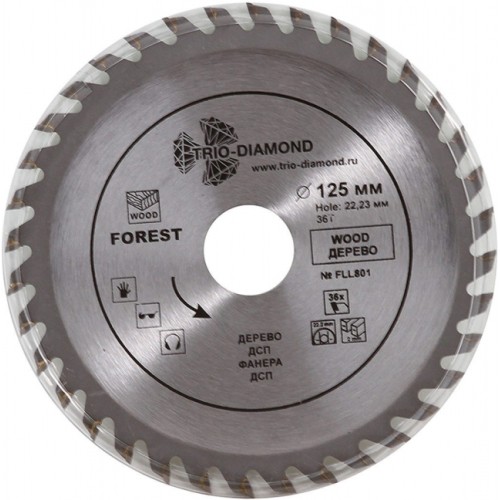 Диск пильный Trio-Diamond 125*22,23*36Т FLL801