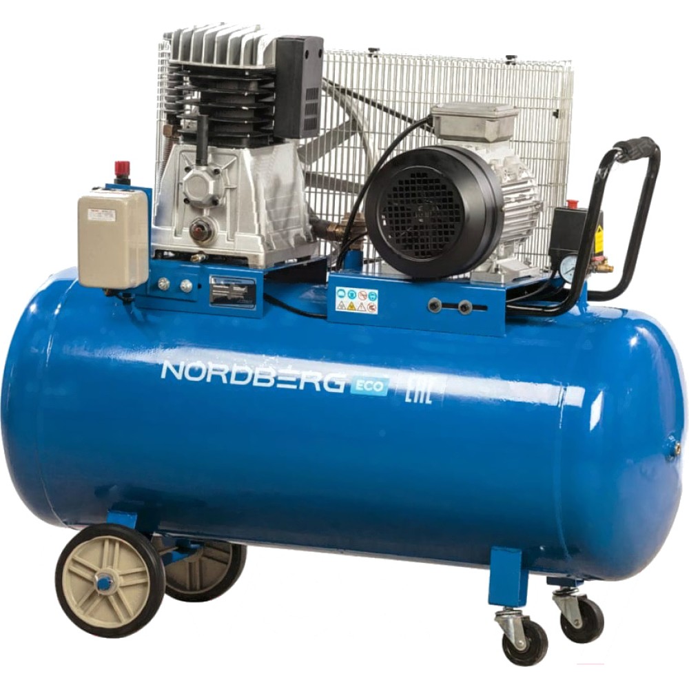 Компрессор поршневой с ременным приводом, объем 200 л NORDBERG ECO NCE200/520