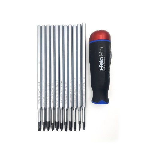 Отвертка с регулировкой крутящего момента NM 1,5–3,0 Нм с набором насадок, 12 шт, Felo 10099716