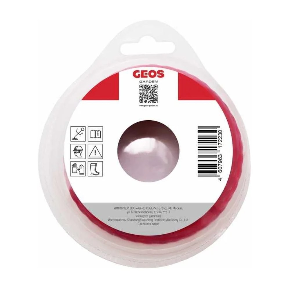 Леска для триммера GEOS 2.4мм витая 15м (213992)