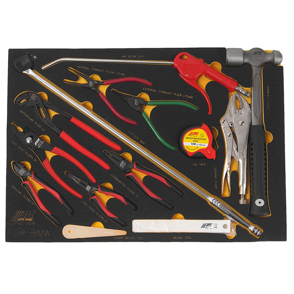 Набор инструментов 14 предметов слесарно-монтажный (BMW) в ложементе JTC