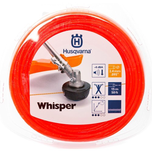 Леска для триммера Husqvarna 2.4мм витая бесшумная 15м (5784359-01)