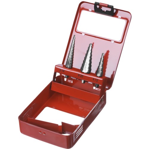 3-20 мм, 3 шт, сталь Р4М2, набор ступенчатых сверл (29665-3-20-H3)