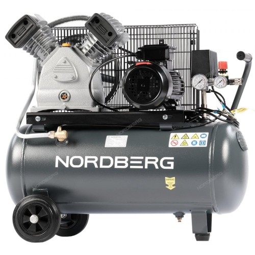 Компрессор поршневой с ременной передачей 380В, ресив. 50л, 420л/мин NORDBERG NCP50/420