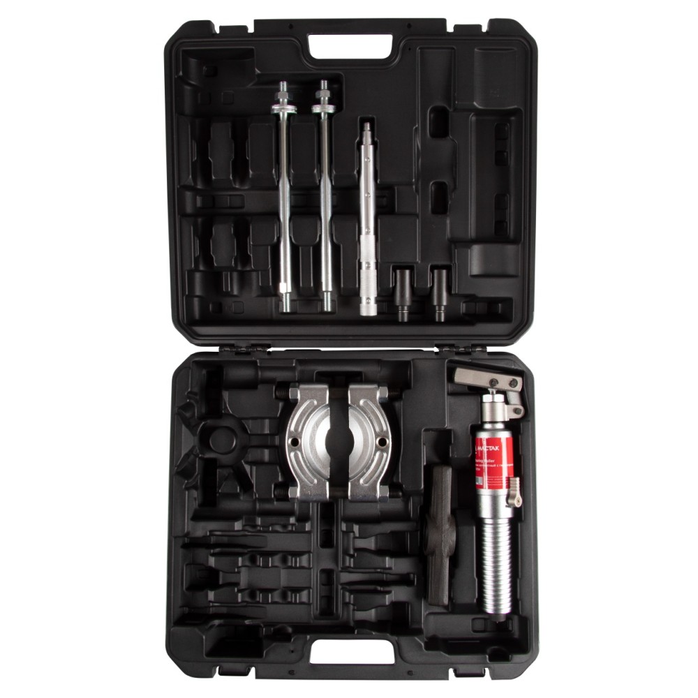 Съемник подшипников гидравлический, 4 т, 12-70 мм, сегментного типа, с совмещенным насосом МАСТАК 10