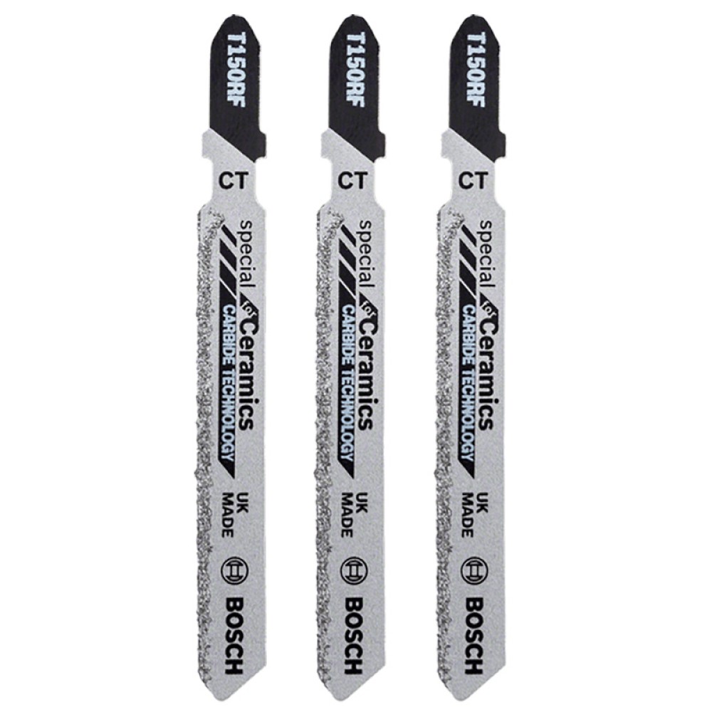 Набор пилок для лобзика по керамике Bosch T150 RIFF 83мм 3шт (105)