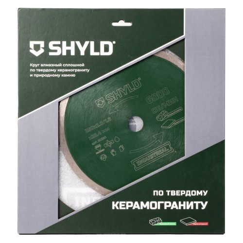 Диск алмазный по керамограниту и природному камню SHYLD 250х1.6х25.4мм (30350)