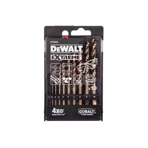 Набор сверл по металлу DeWalt EX HSS-CO DT5935 1-10мм 10шт