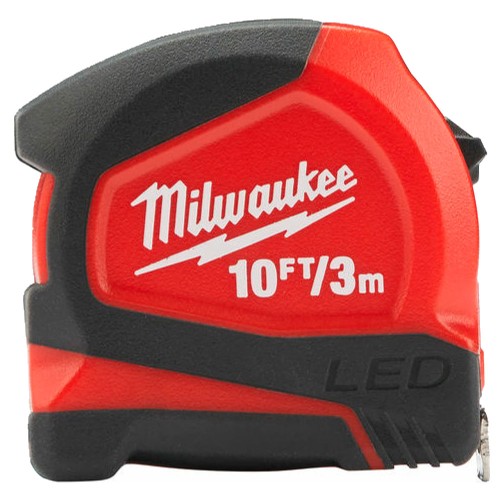Рулетка измерительная Milwaukee 3м x 12мм с подсветкой 48226602