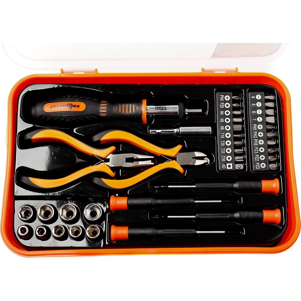 Набор домашнего мастера "Сделай сам" Квалитет 37 предметов (пластиковый футляр)