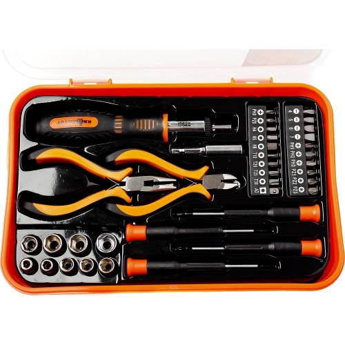 Набор домашнего мастера "Сделай сам" Квалитет 37 предметов (пластиковый футляр)