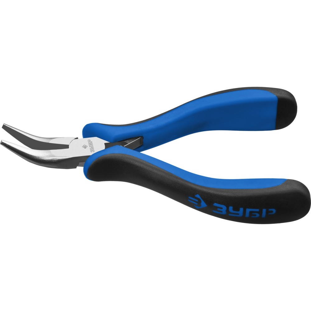 ЗУБР 120 мм, мини тонкогубы изогнутые, Профессионал (22170-4)