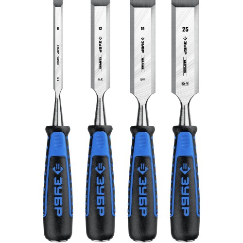 ЗУБР Ударник, 4 предм, набор стамесок-долот, Профессионал (18097-H4)