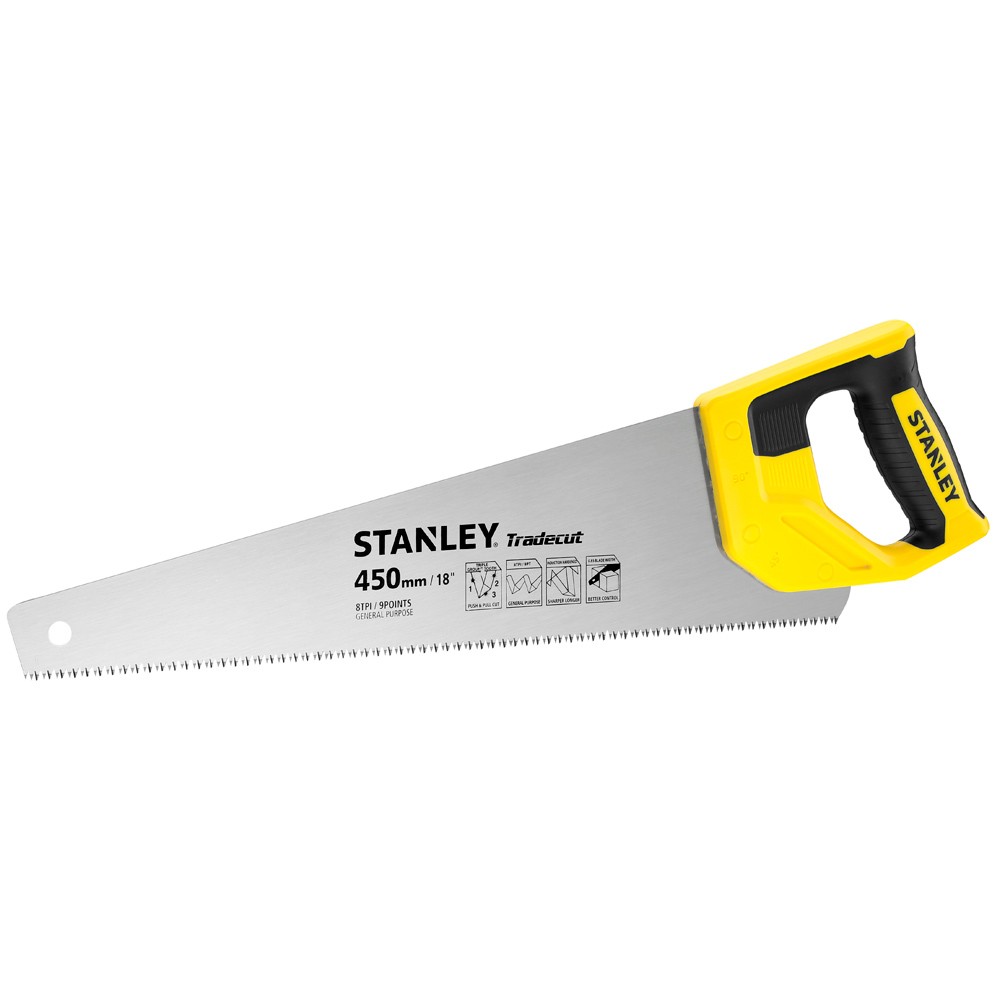 Ножовка по дереву STANLEY Tradecut TPI7 450мм STHT20354-1