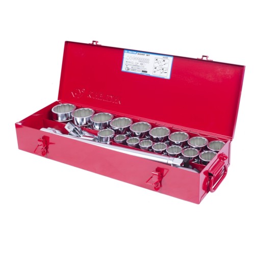 Набор торцевых головок с принадлежностями 3/4", двенадцатигранные, 7/8"-2", 23 предмета KING TONY 60