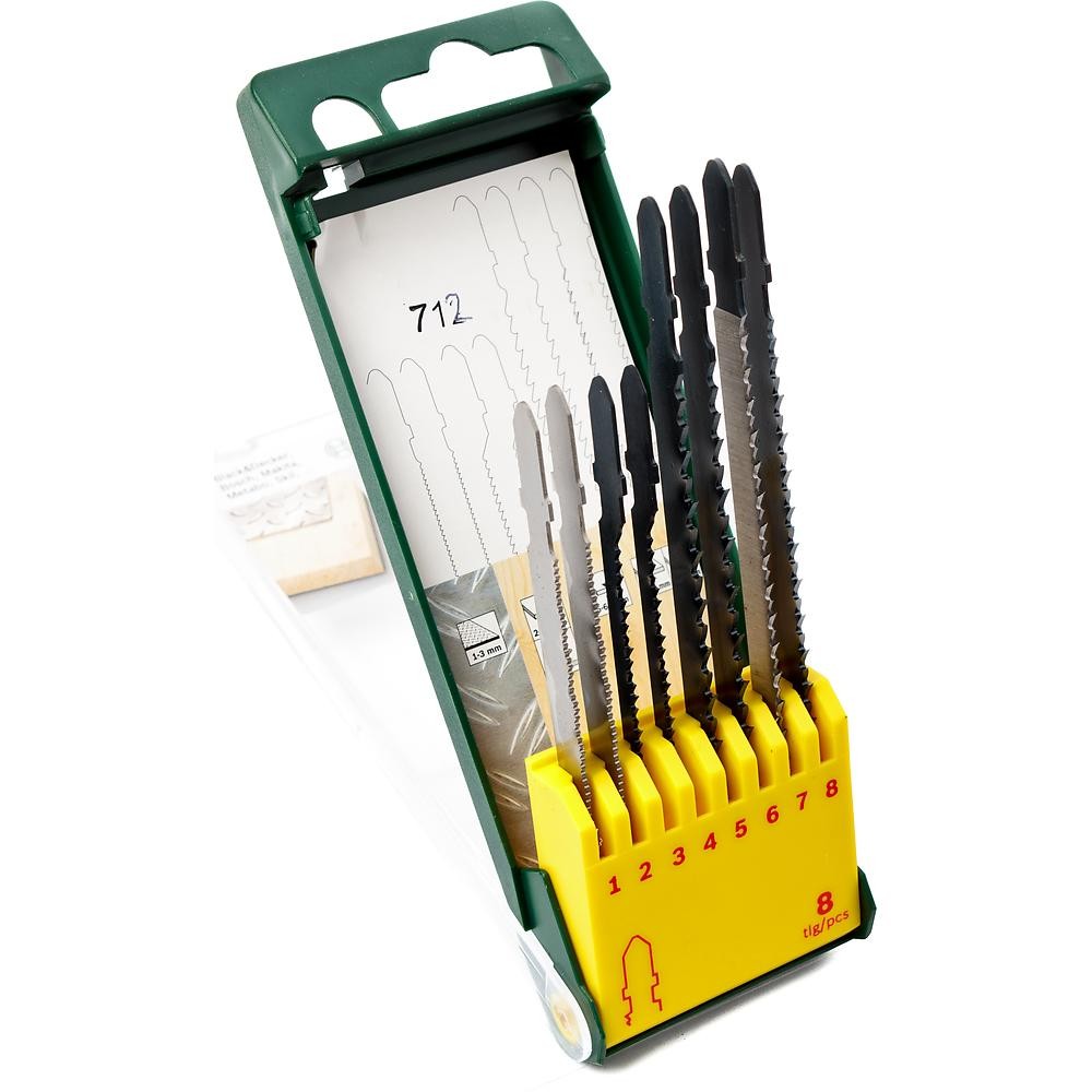 Набор пилок для лобзика по дереву и металлу Bosch 100мм 8шт (458)