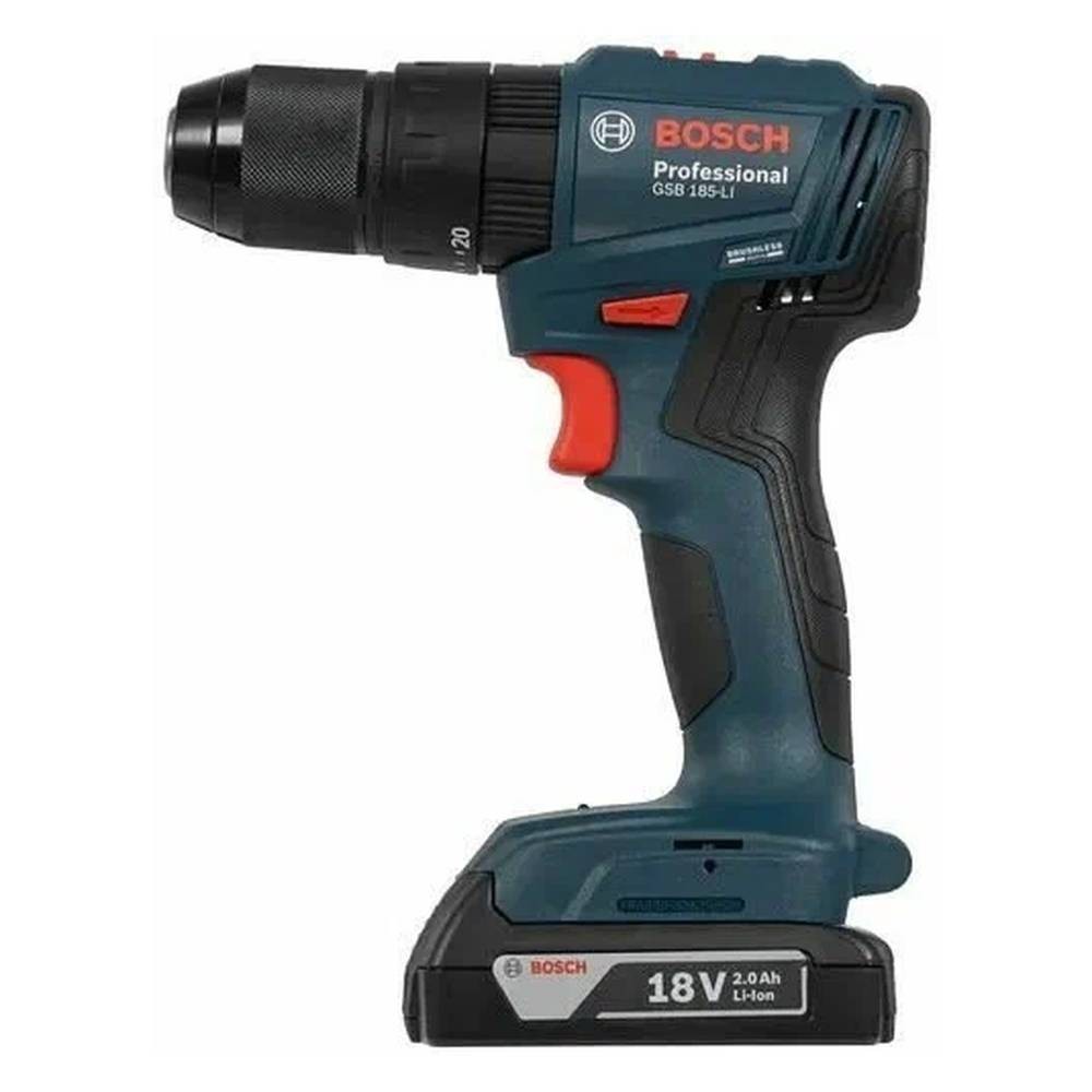 Аккумуляторная дрель-шуруповерт Bosch GSB 185-LI ударная + сумка
