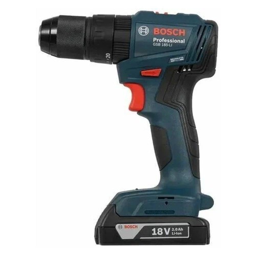 Аккумуляторная дрель-шуруповерт Bosch GSB 185-LI ударная + сумка
