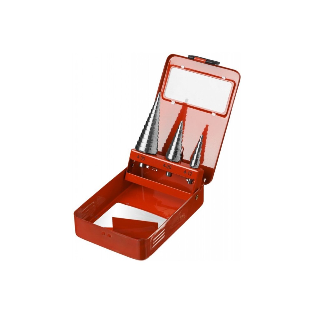 4-30 мм, 3 шт, сталь Р4М2, набор ступенчатых сверл (29665-4-30-H3)