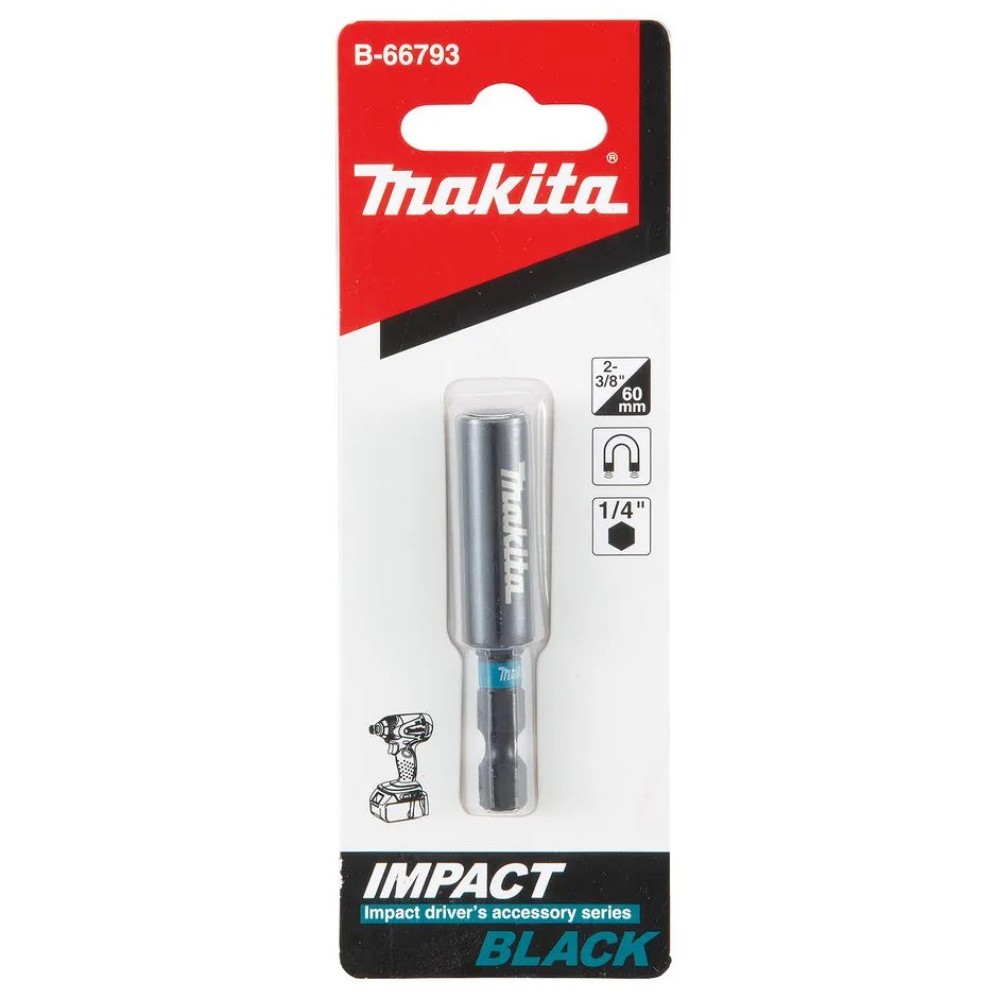Держатель Makita Impact Black магнитный 1/4" 60мм (B-66793)