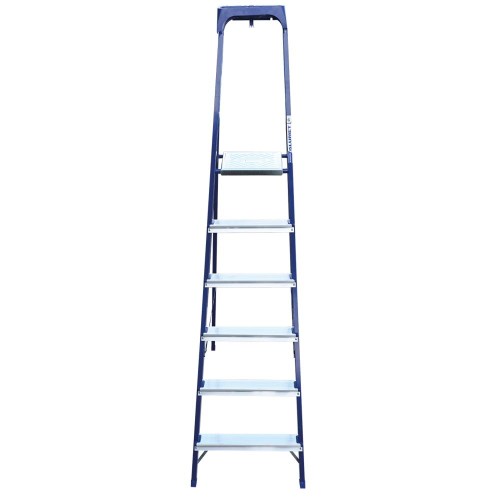 Стремянка Алюмет 6 ступеней стальная с пластиковым органайзером