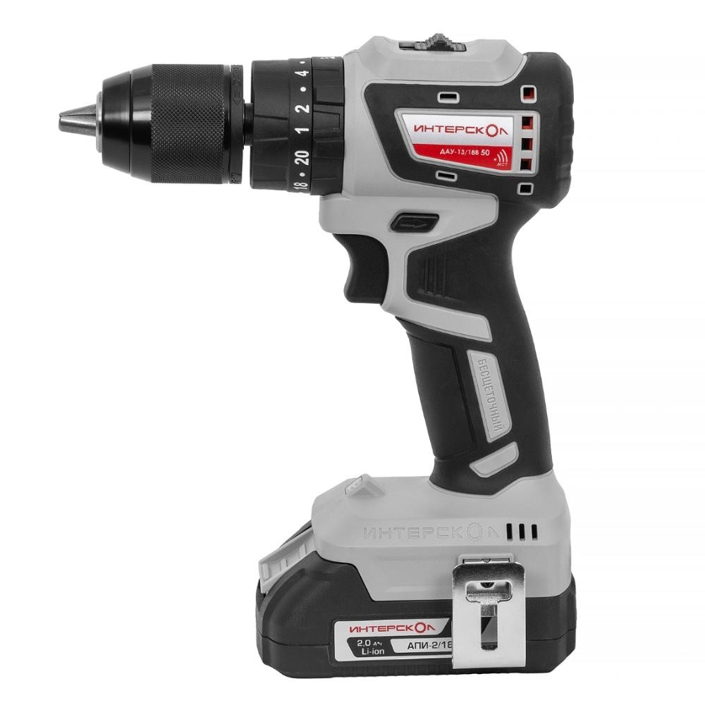 Дрель-шуруповерт ударная аккумуляторная ИНТЕРСКОЛ ДАУ-13/18В 50