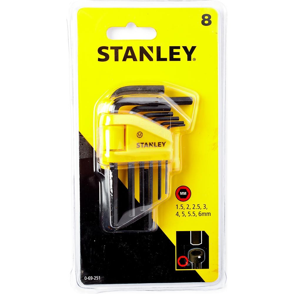 Набор торцевых шестигранных ключей STANLEY 8шт 0-69-251