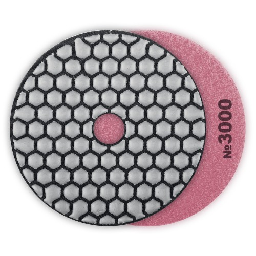 ЗУБР 100 мм, №3000, сухое шлифование, алмазный гибкий шлифовальный круг АГШК, Профессионал (29868-3000)