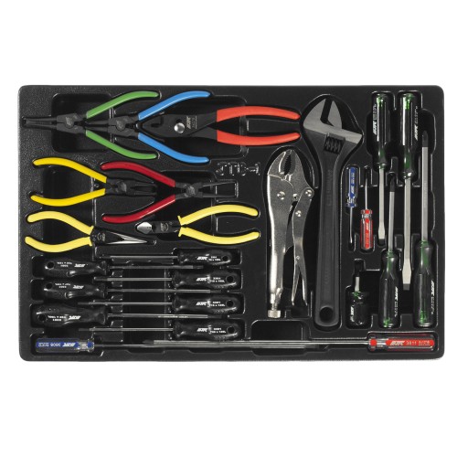 Тележка инструментальная (7 секций, с набором инструментов JTC-39311, -39312, -39313) JTC 3931S