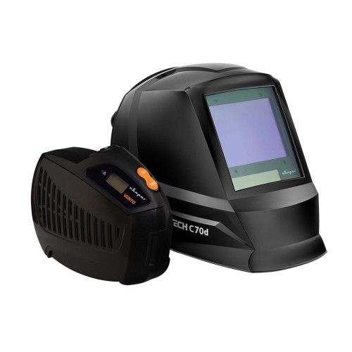Маска для сварки Сварог TECH C70D + Устройство подачи воздуха VENTO (СИЗОД)