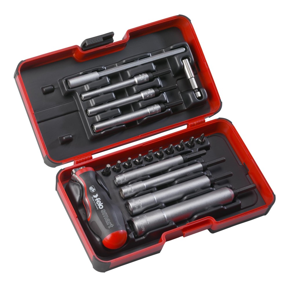 Felo Набор бит SL/PH/Tx/PZ и головок M-TEC c рукояткой SMART в кейсе, 20 шт 06082006