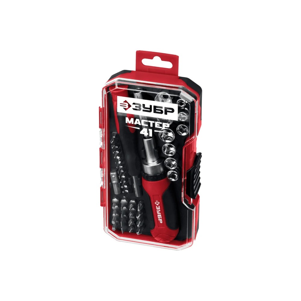 Набор отвертка с насадками ЗУБР Мастер 41 шт 25042