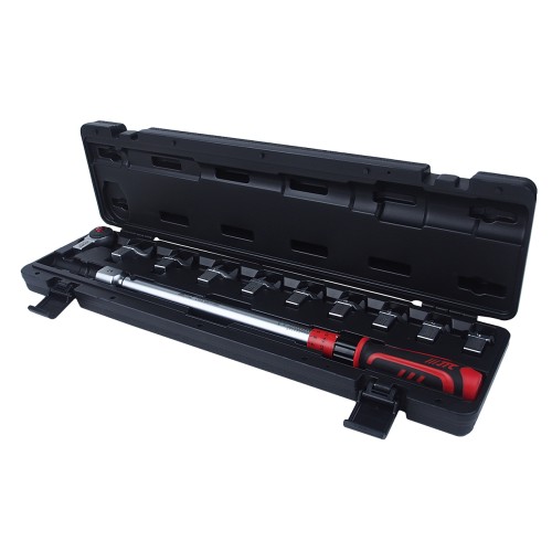 Ключ динамометрический 40-210Нм 14-18мм с насадками 13-30мм 11 предметов JTC