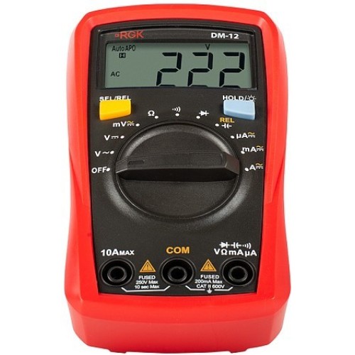 Цифровой мультиметр RGK DM-12 с поверкой