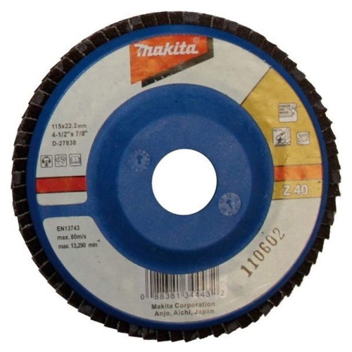 Круг лепестковый торцевой Makita 125x22.2мм P40 (D-27888)