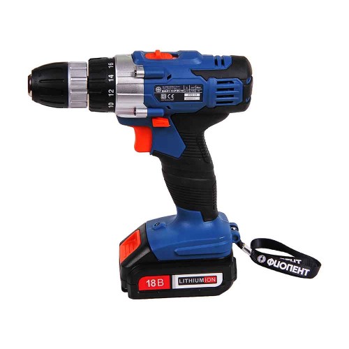 Аккумуляторная дрель-шуруповерт ФИОЛЕНТ Professional ДША1-10-РЭ5-18В (ИДФР298114005-02)