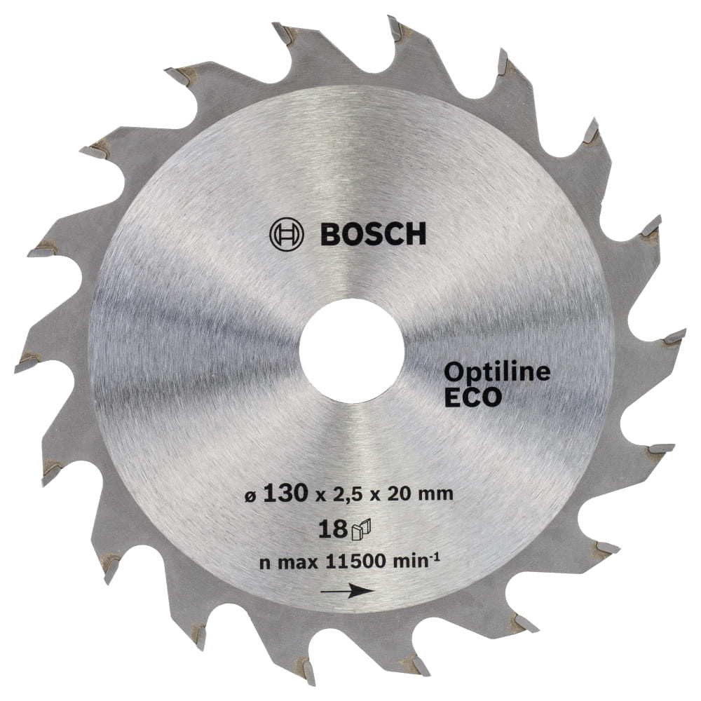 Диск пильный по дереву Bosch Optiline ECO 130х20/16мм 18T (781)