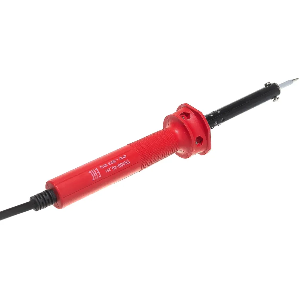 40 Вт, конус, электропаяльник с пластиковой рукояткой (55400-40)