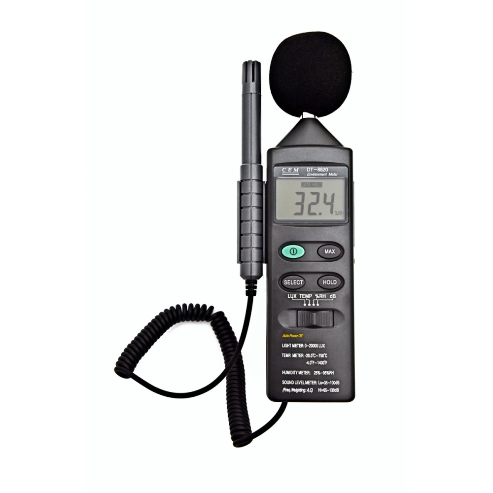 Прибор экологического контроля 4 в 1 СЕМ DT-8820